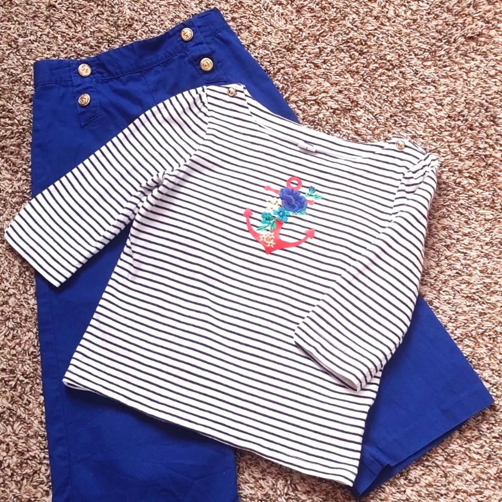 Janie and Jack Nautical Outfit size 5T